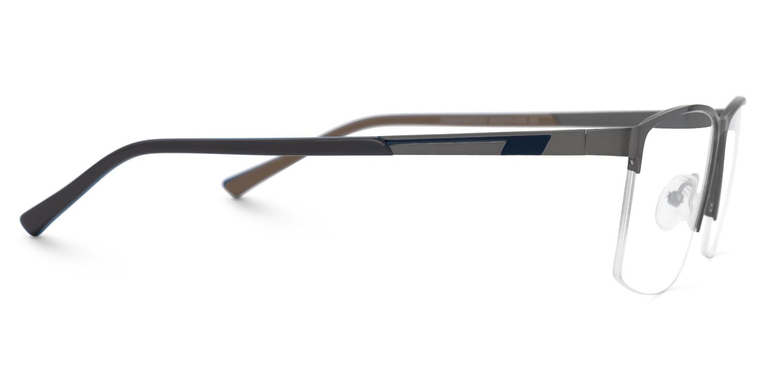 Graniela Eyeglasses in Rectangle Gray Frame | ZEELOOL UK2