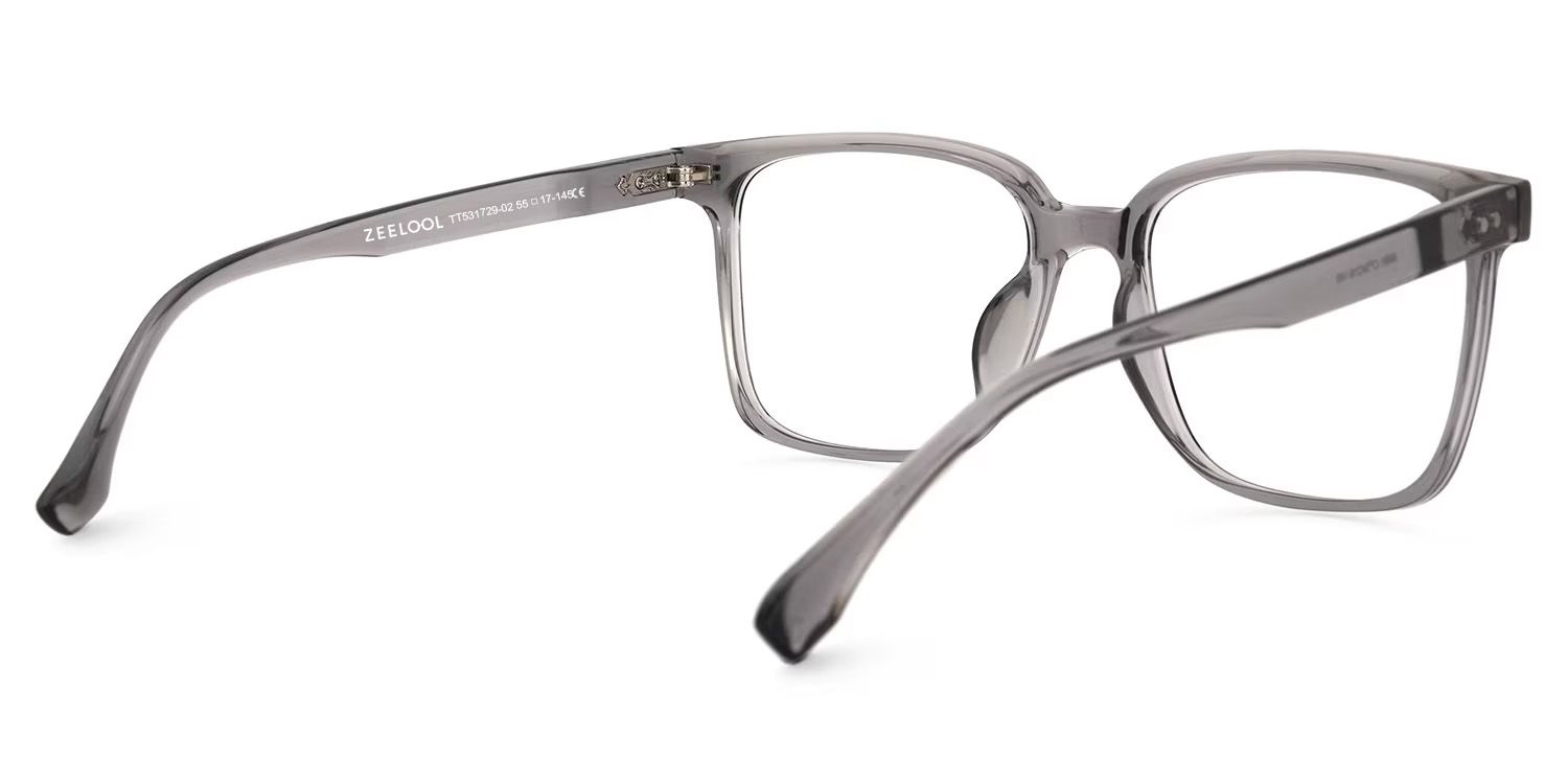 Contreras Square Gray Glasses | ZEELOOL UK3