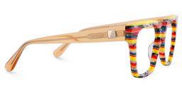 Sammi Square Yellow Red Glasses4