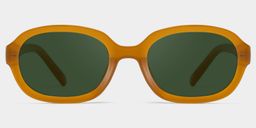 Astra Geometric Brown Polarized Sunglasses0