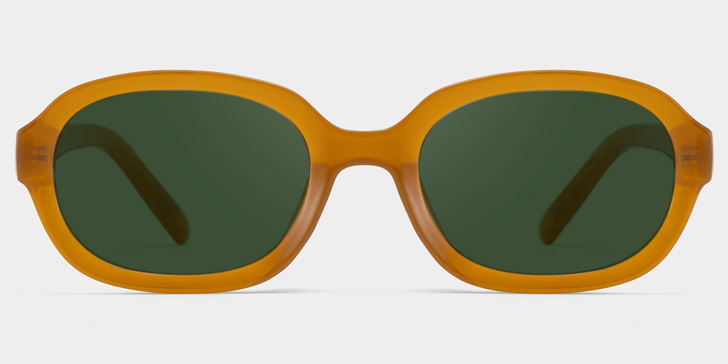 Astra Geometric Brown Polarized Sunglasses0