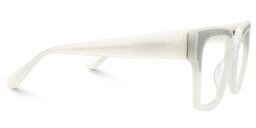 Merelin Square White Glasses2