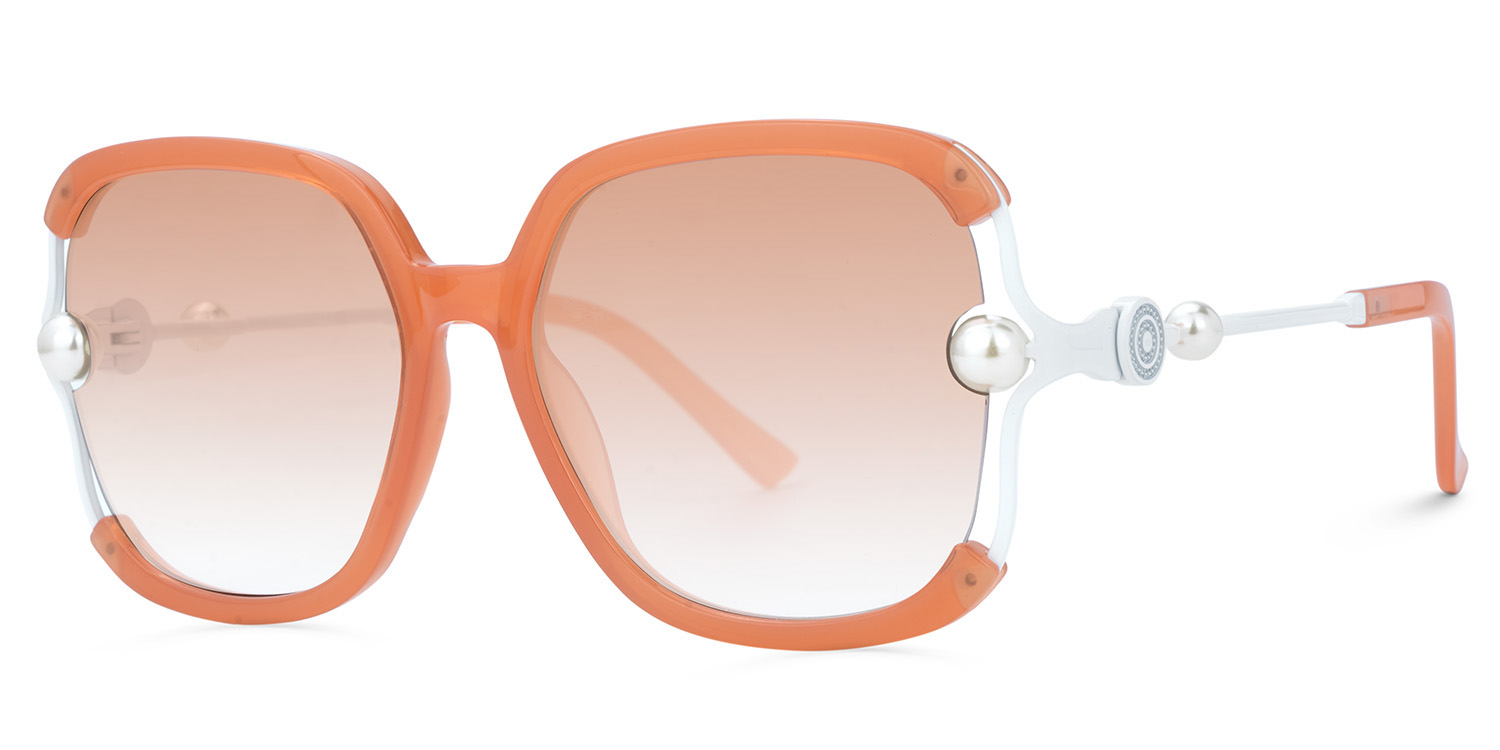 Square Orange Sunglasses Frames1