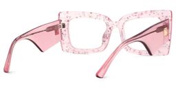 Mitia Rectangle Pink Glasses3