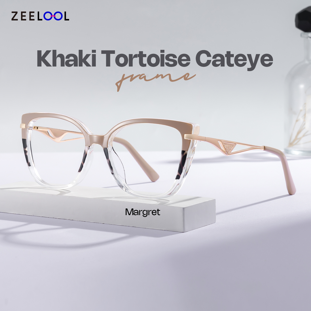 Margret Cateye Tortoise Khaki Glasses0