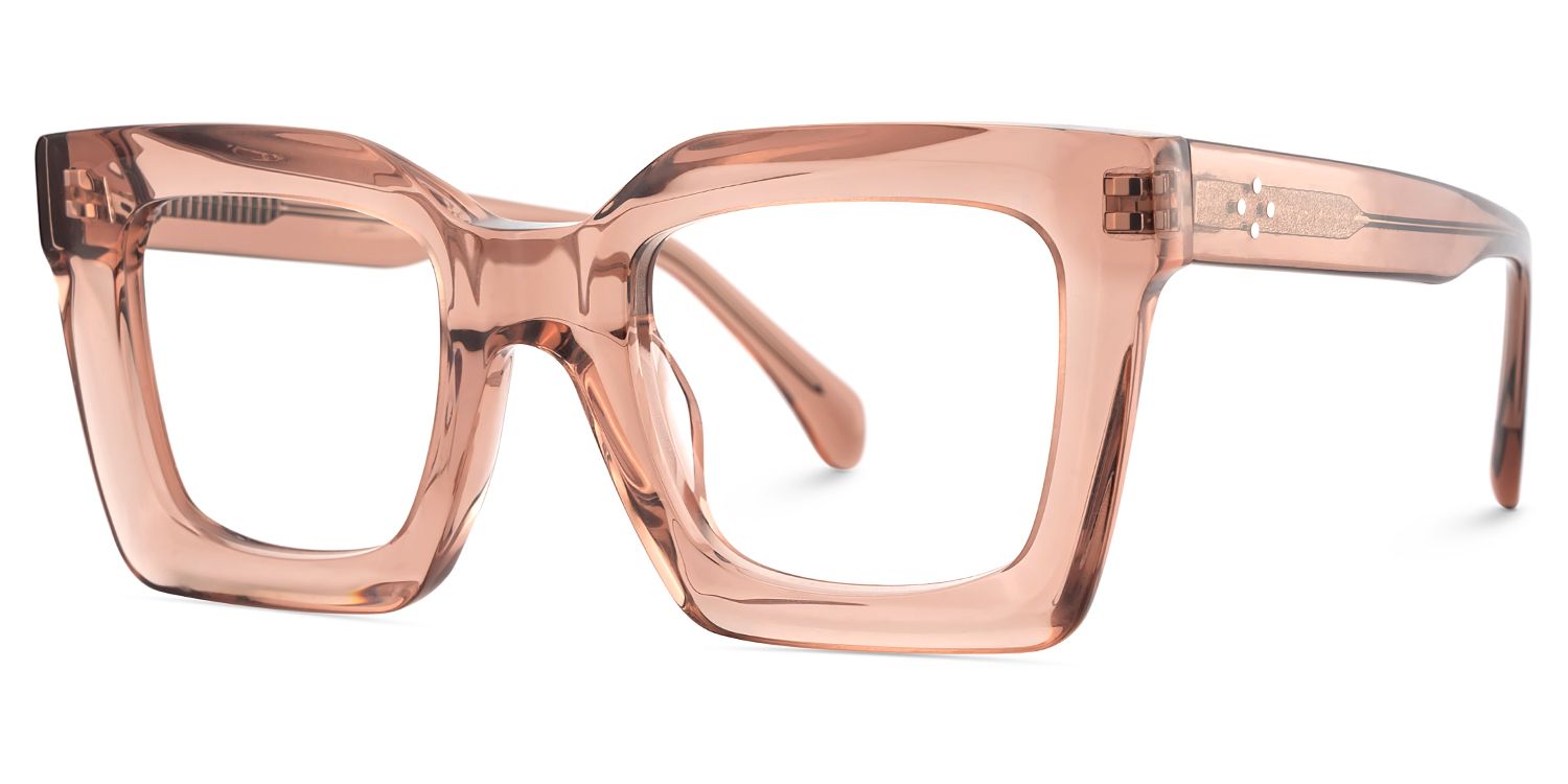 Lobo Square Beige Eyeglasses & Glasses Frames2