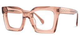 Lobo Beige Square Glasses2