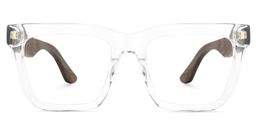Nickacey Rectangle Clear Glasses1