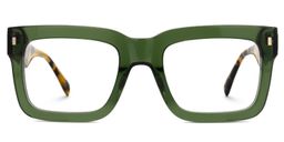 Shirmme Square Green Glasses0
