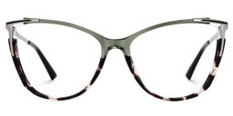 Yomary Cateye Two-Tone Glasses0