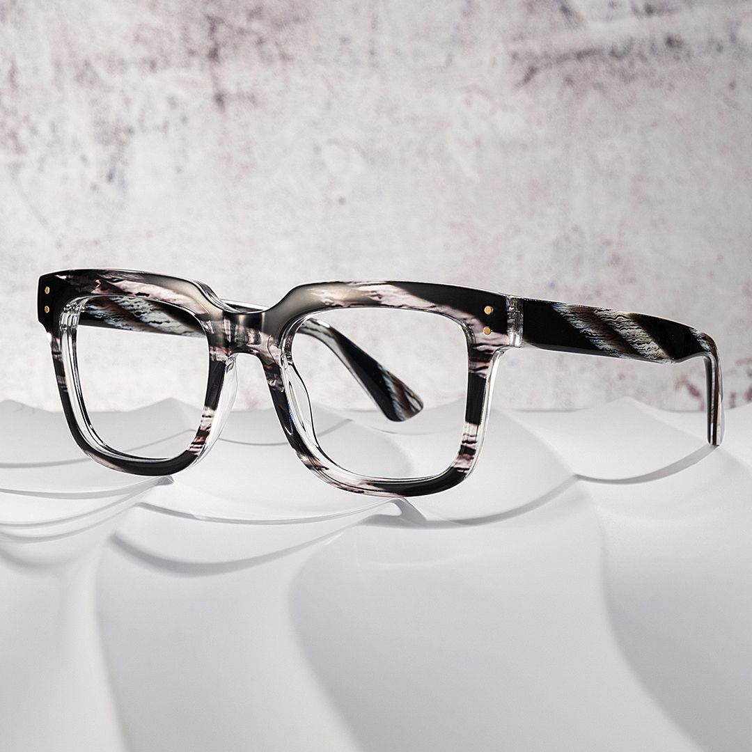 Square Spectacles For Men In Brown Color0