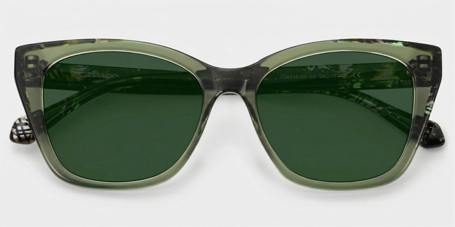 Maple Nature Green Butterfly Acetate Glasses for Spring | ZEELOOL1