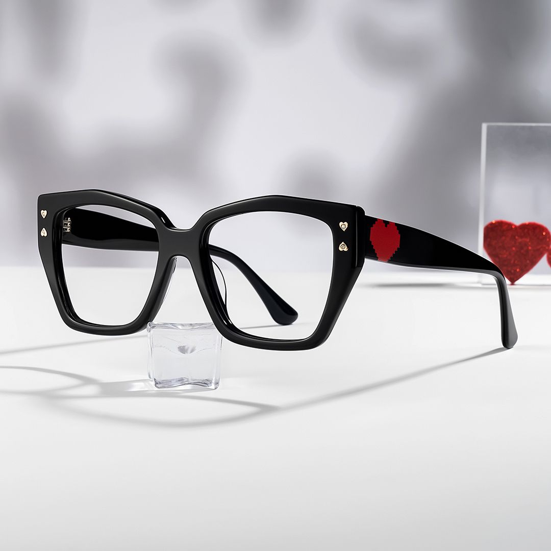 Jemia Butterfly Black Frame Eyeglasses for Women | ZEELOOL UK0