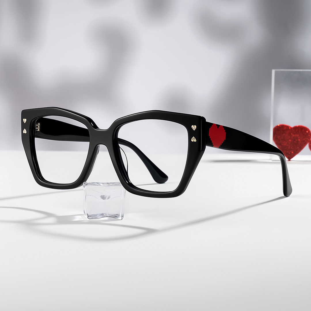 Jemia Butterfly Black Frame Eyeglasses for Women | ZEELOOL UK0