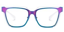 Diorney Rectangle Iridescent Glasses1
