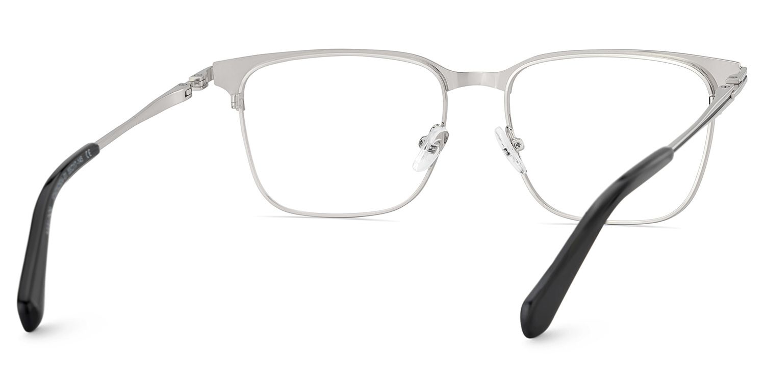 Marshall Gray Rectangle Prescription Glasses | ZEELOOL UK5