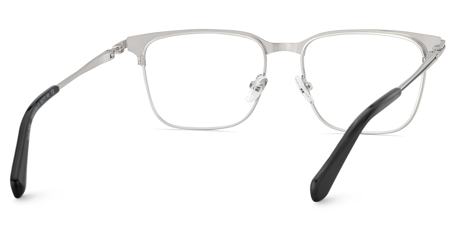 Marshall Gray Rectangle Prescription Glasses | ZEELOOL UK5
