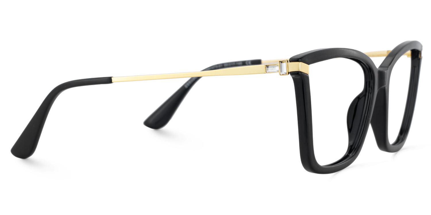 Stephens Cateye with Black Glasses Oversized Frames | ZEELOOL UK4