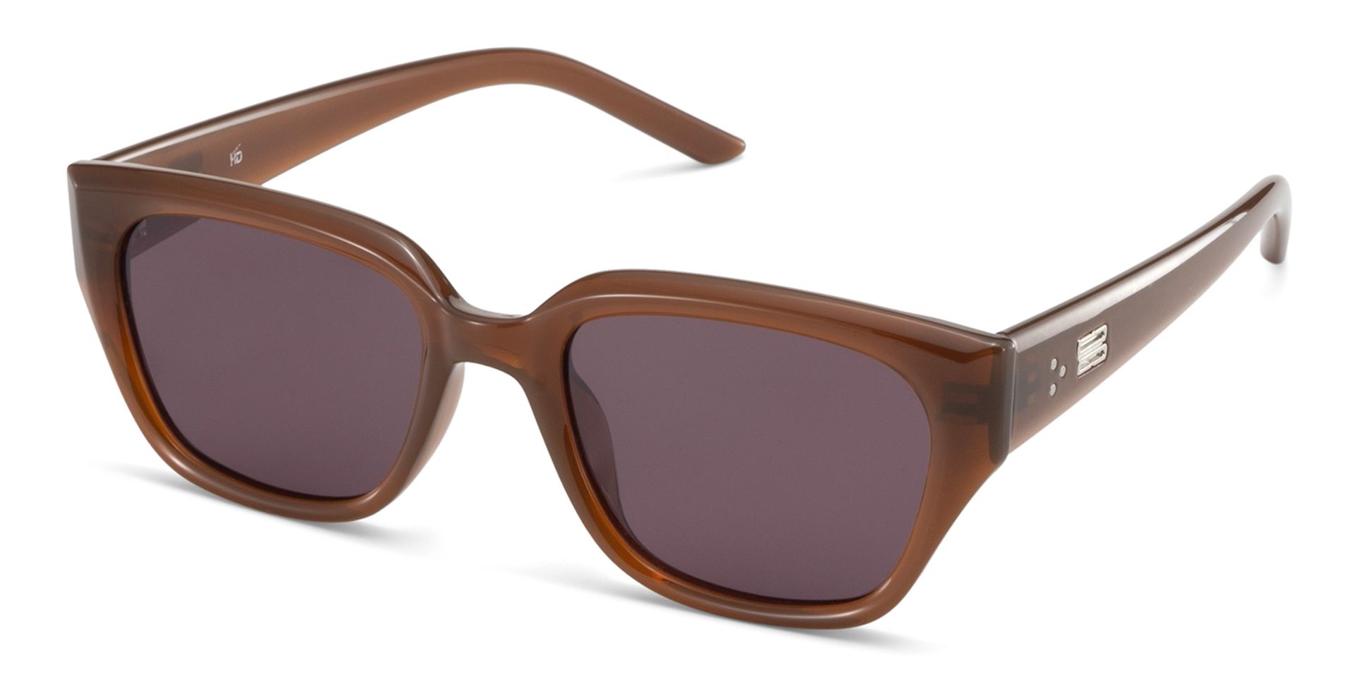 Serene Brown Clear Cat eye Polarized Sunglasses Online | ZEELOOL UK2
