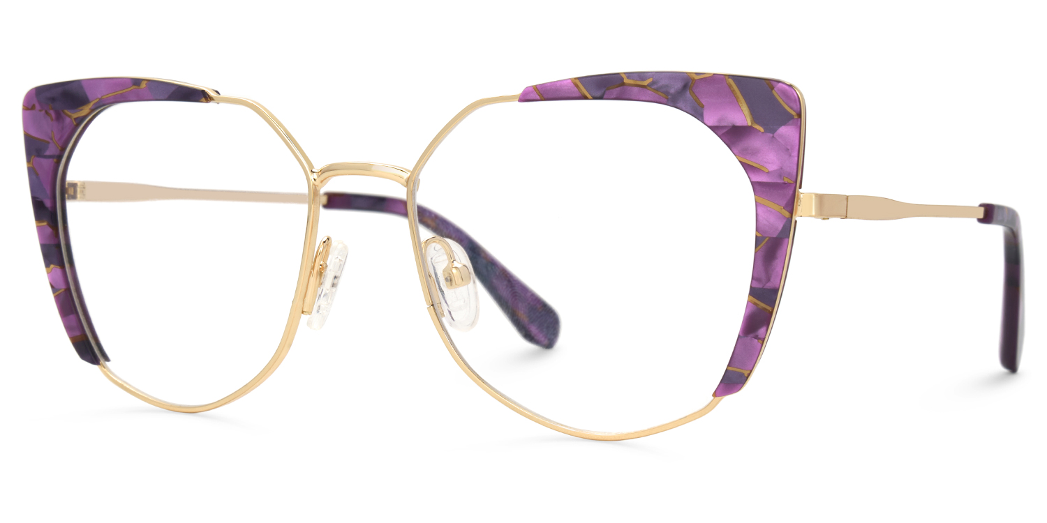 Ketty Cateye Purple Glasses1