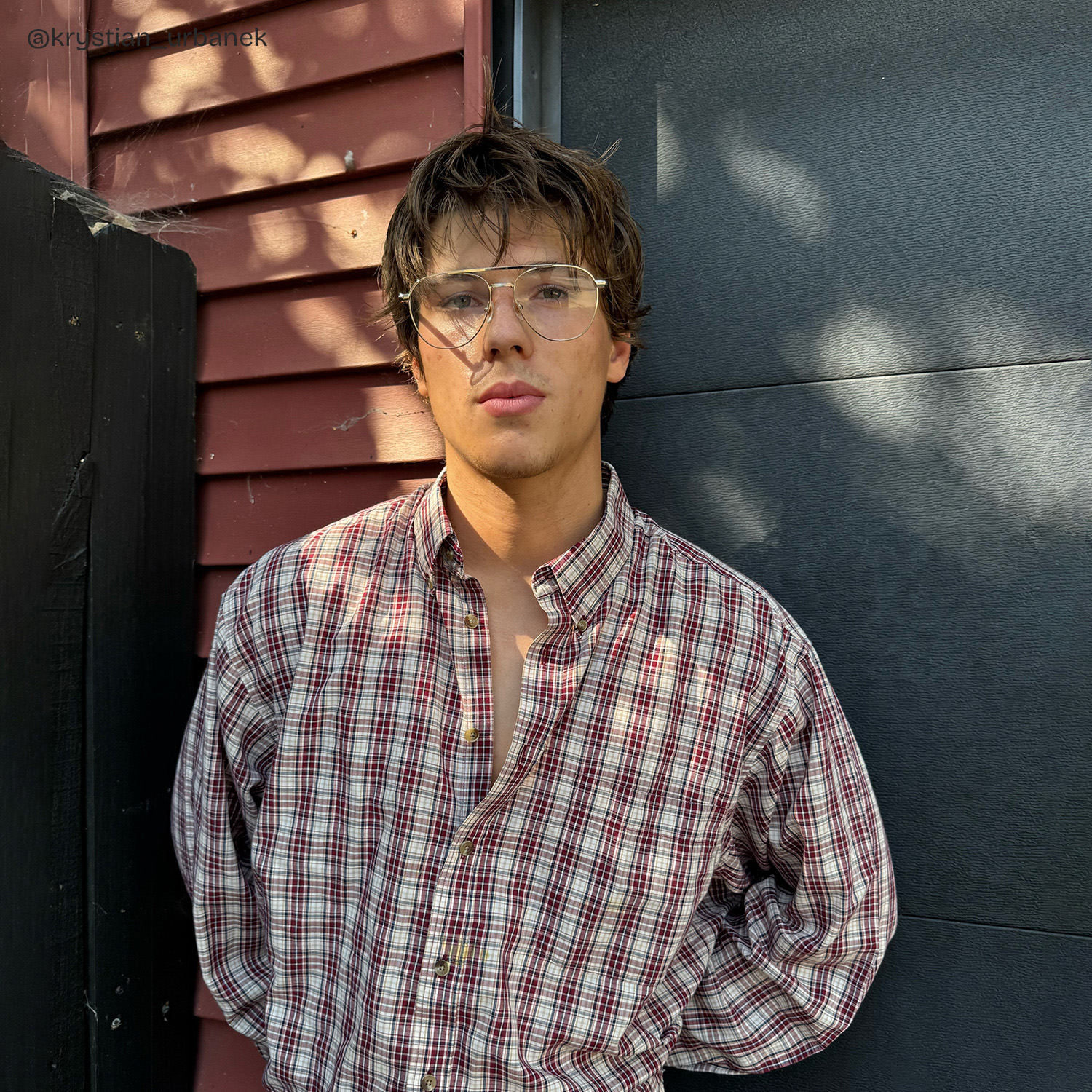 Calvin Aviator Gold Glasses9