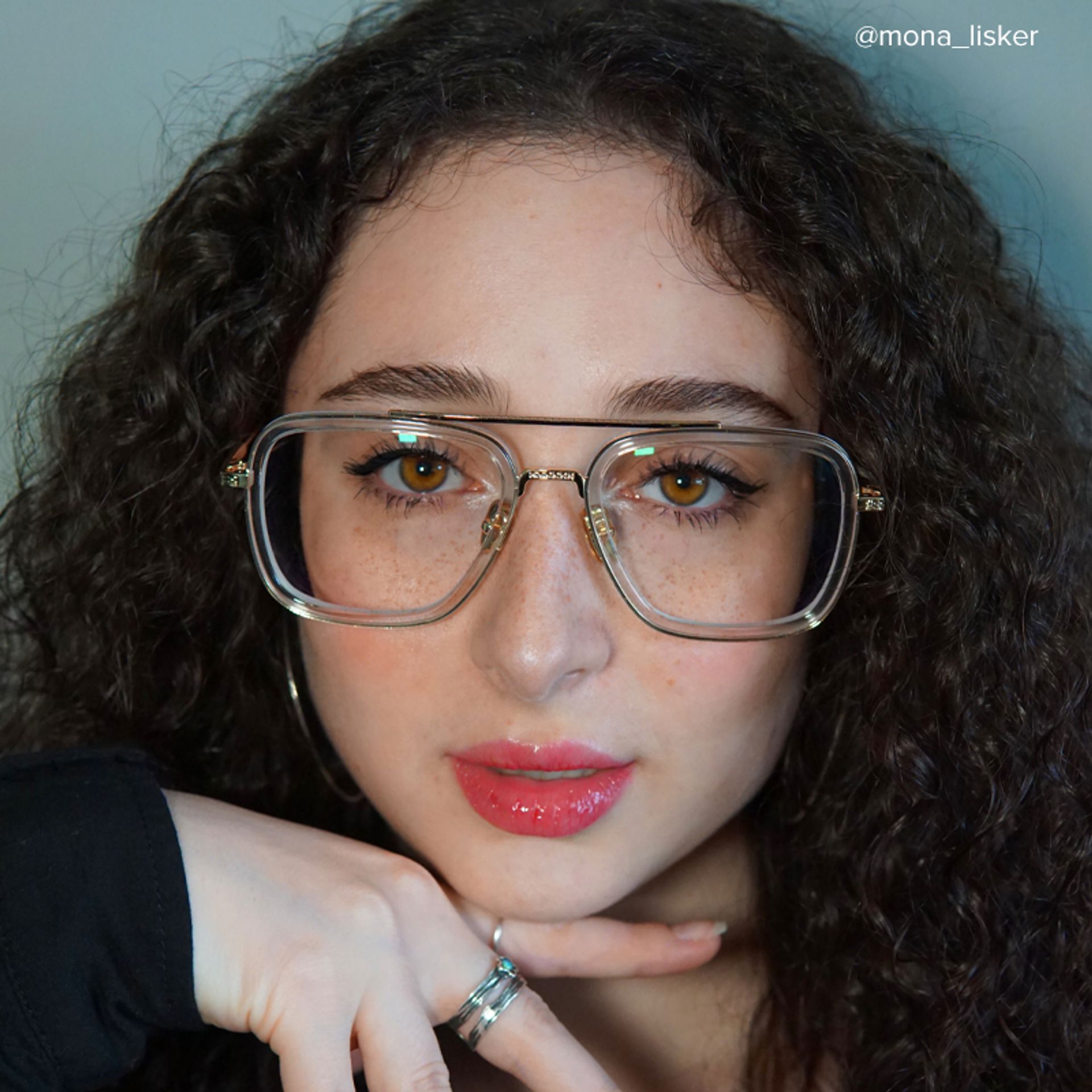 Gifford Aviator Clear Frame Glasses | ZEELOOL UK10