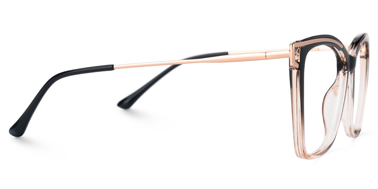 Krystle Square Multicolor Eyeglasses and Wide Frames2