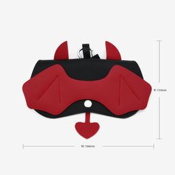 Black Red Little Devil Eyeglasses Bag With Hook5