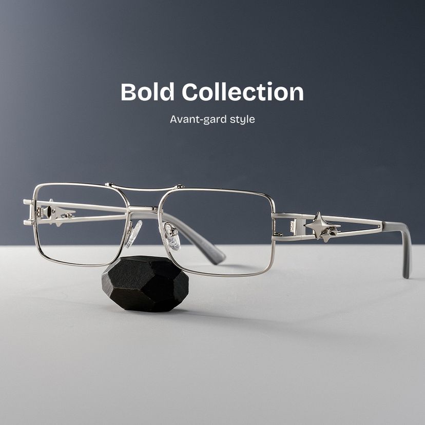 Eric Aviator Silver Glasses