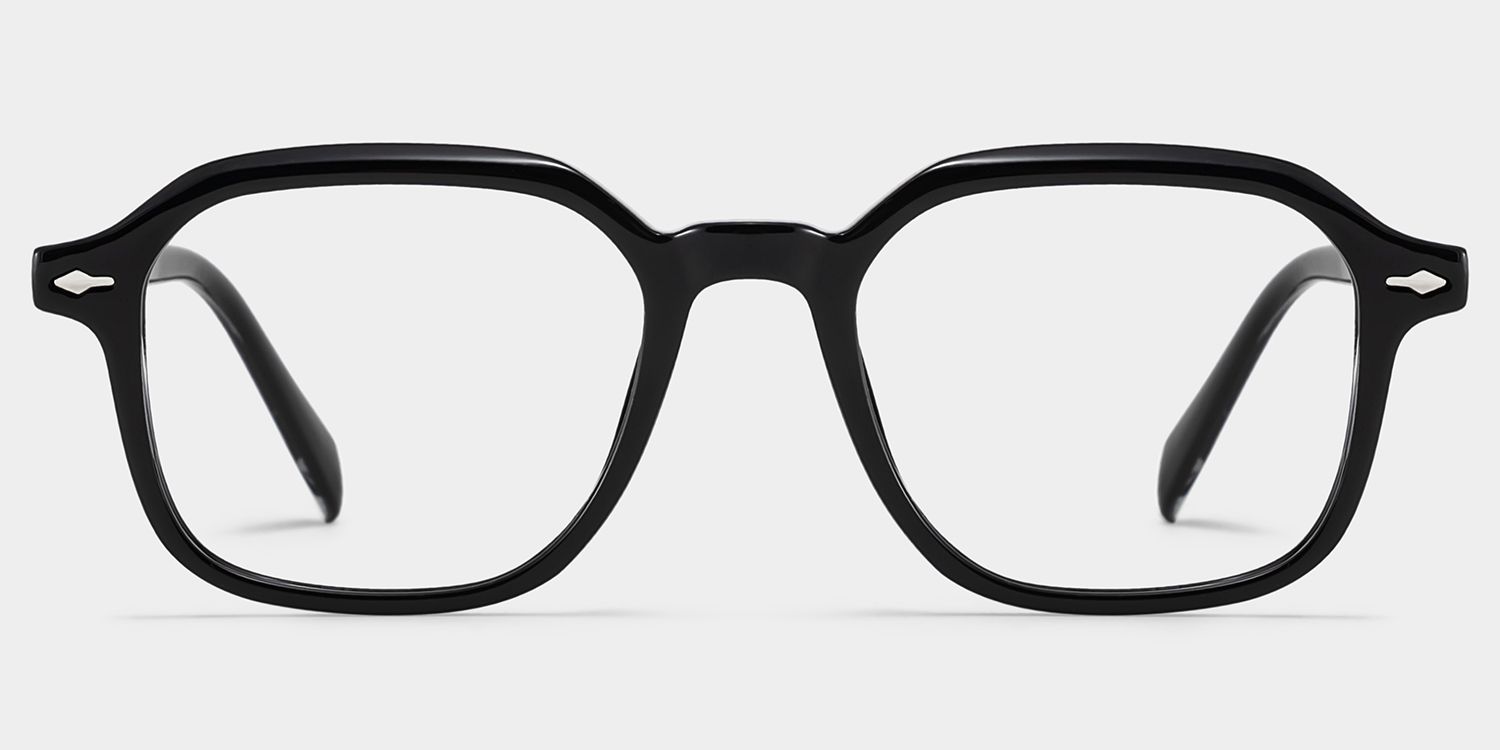 Josh Black Frame Glasses with Rectangle Frame Online | ZEELOOL1