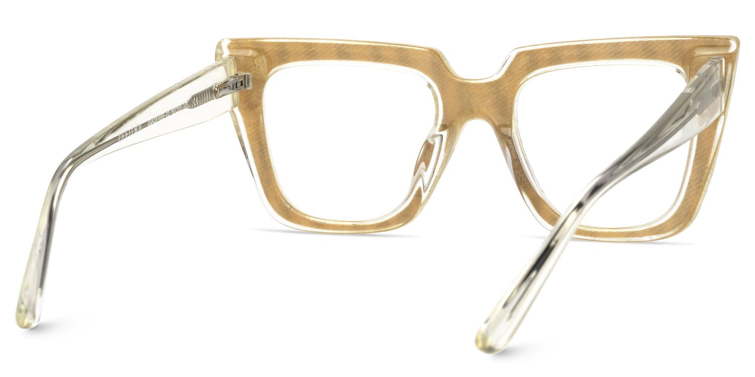 Tiger Print Glasses Frames With Clear Temple5