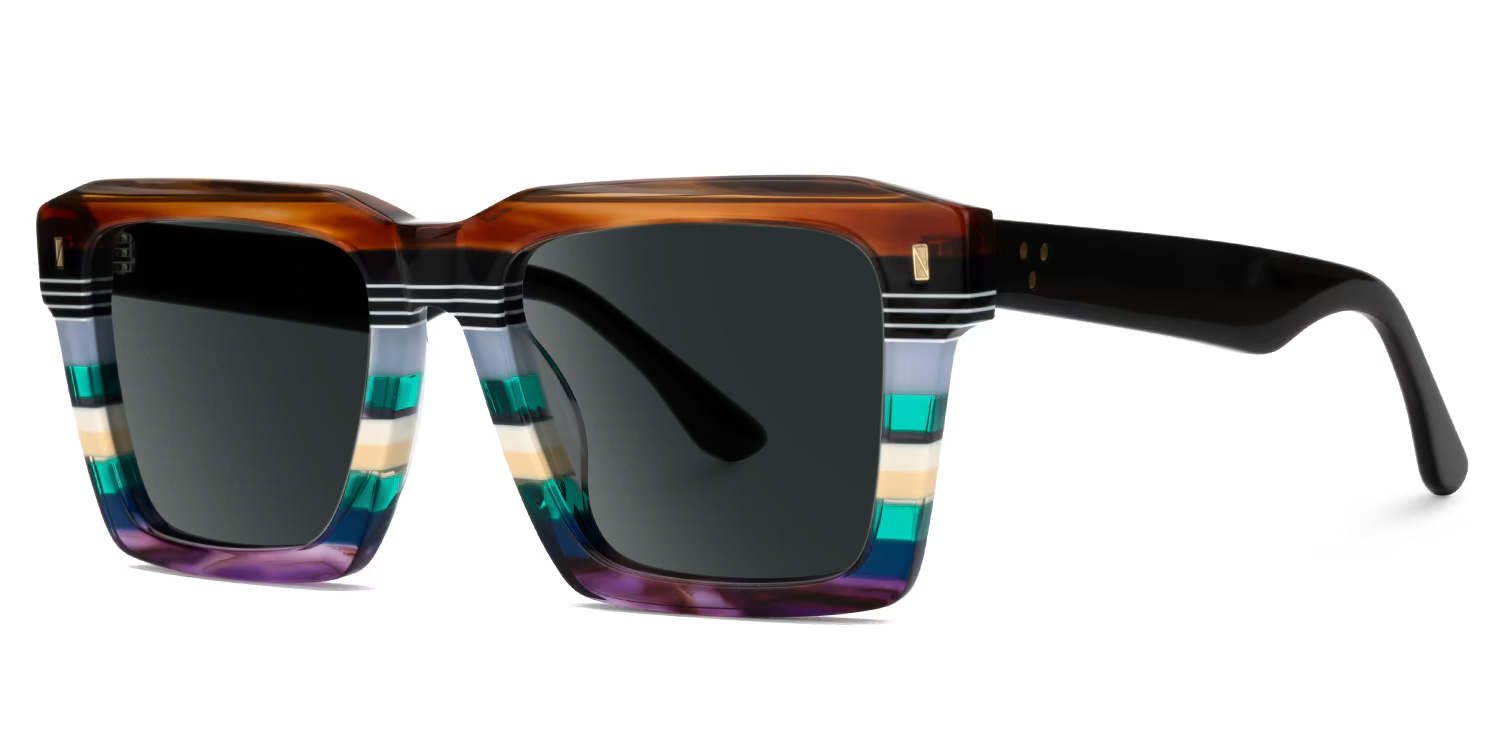 ZEELOOL Kenish Square Multicolor Glasses