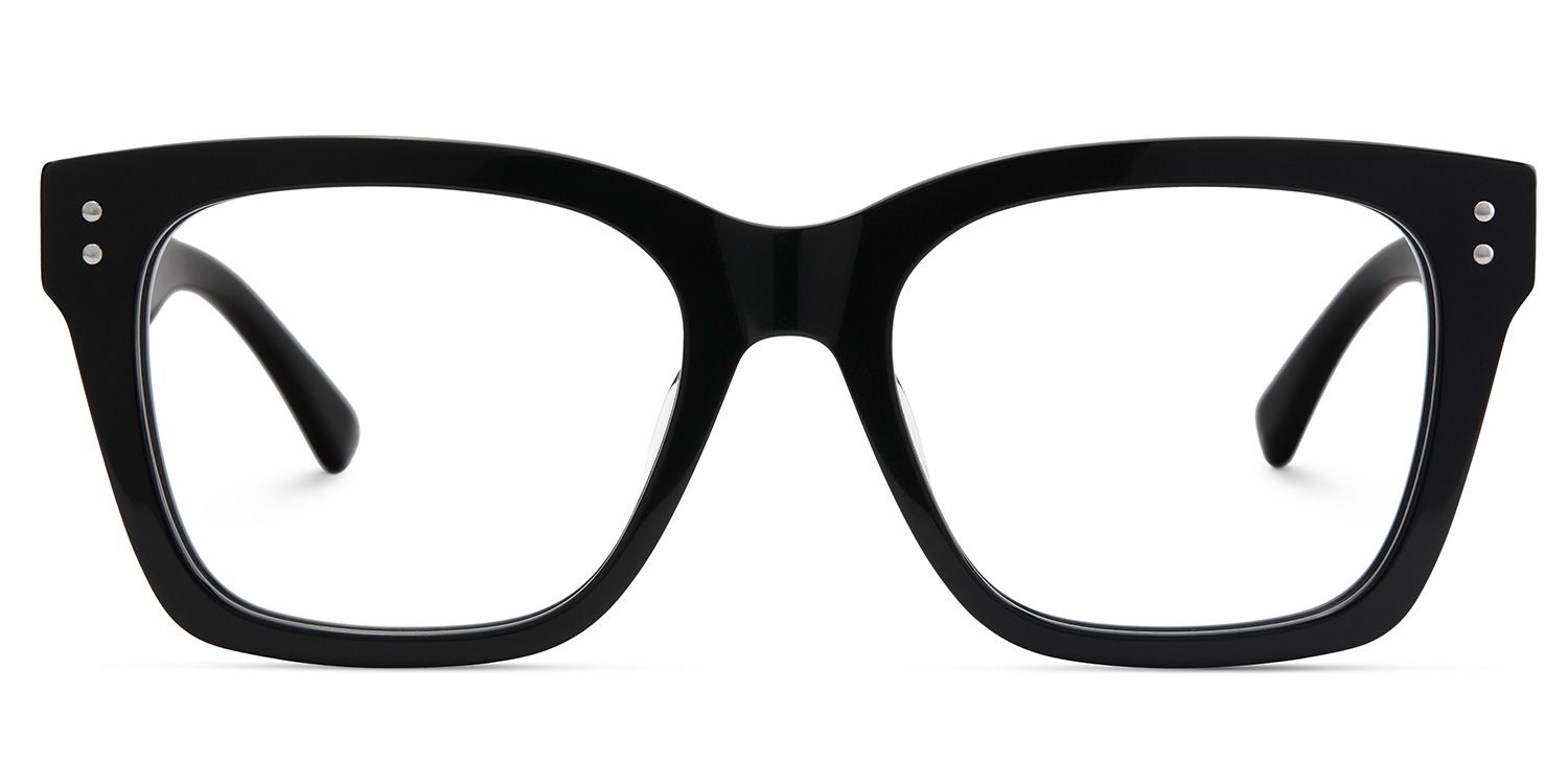 Gaydeh Black Glasses With Rectangle Shape | ZEELOOL UK1