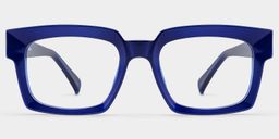 Amadeo Rectangle Blue Glasses1