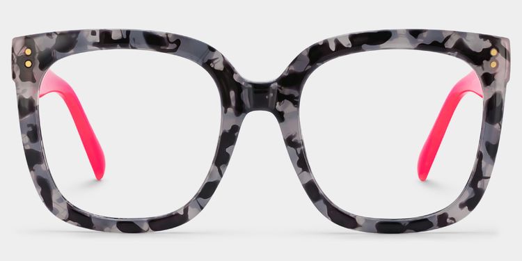 Ebony Square Gray-Tortoise Glasses