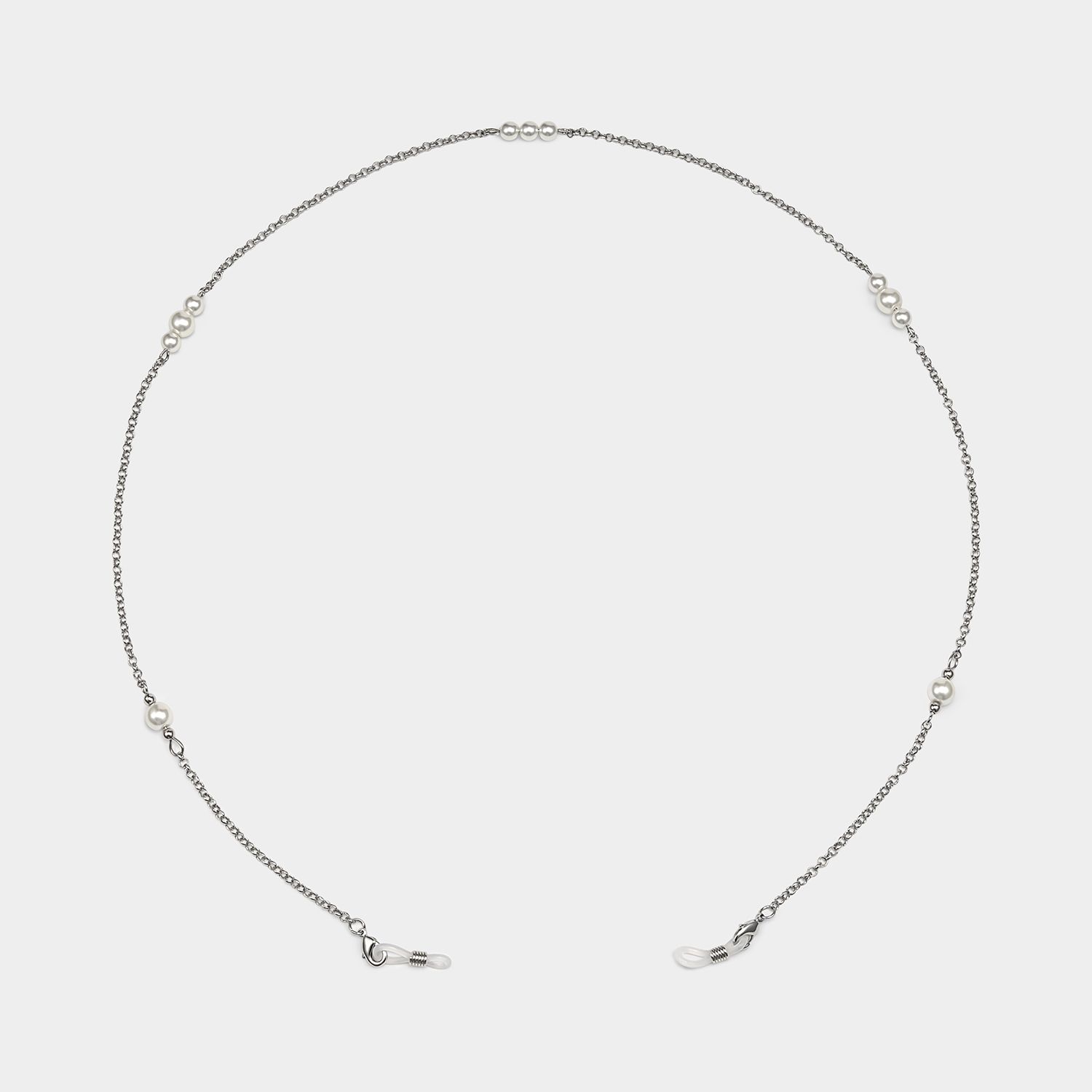 Stylish Pearl Silver Eyeglasses Chains1