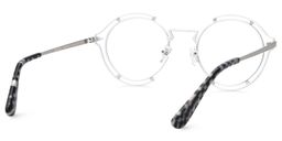 Frazer Round White Glasses3