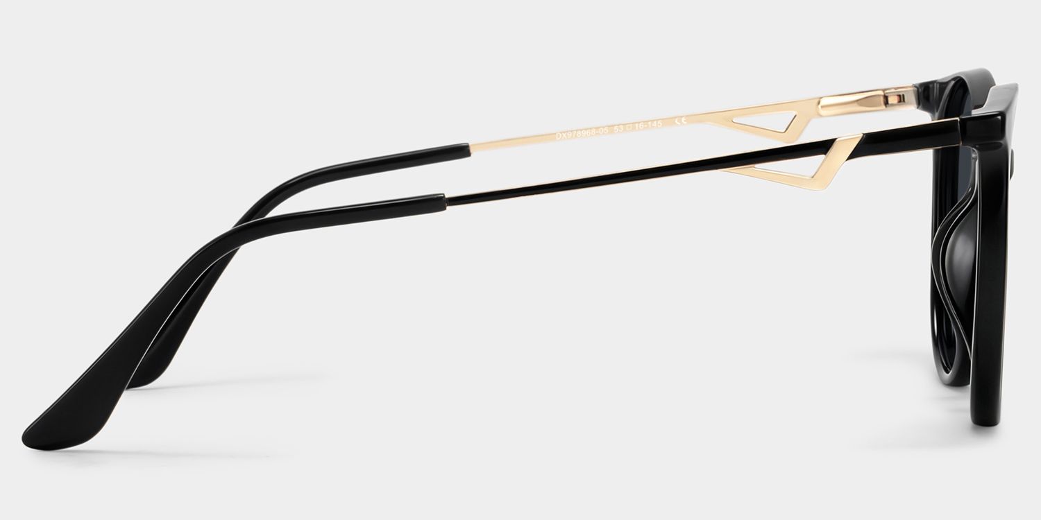 Chanty Black Frame Sunglasses with Round Style | ZEELOOL UK3