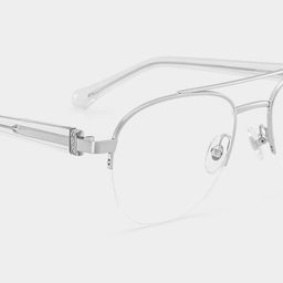 Emily Aviator Silver Glasses4