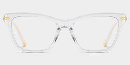 Amelia Cat eye Clear Glasses1