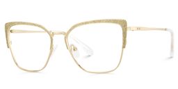 Javier Gold Rectangle Glasses3