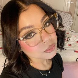 Jacqui Square Beige Glasses8