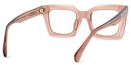 Lobo Square Beige Glasses4
