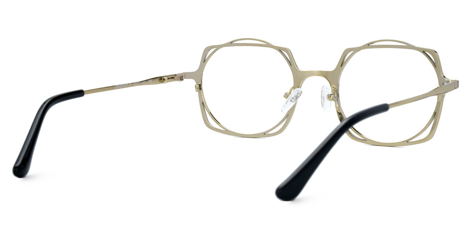 Modebe18k Gold Glasses in Square Full-Frame  | ZEELOOL UK3