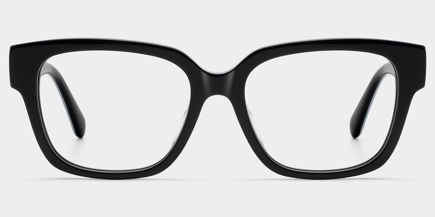 Blake Black Square Glasses | Varsity Athleisure Essential0