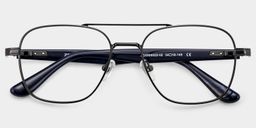 Anderson Aviator Black Glasses2