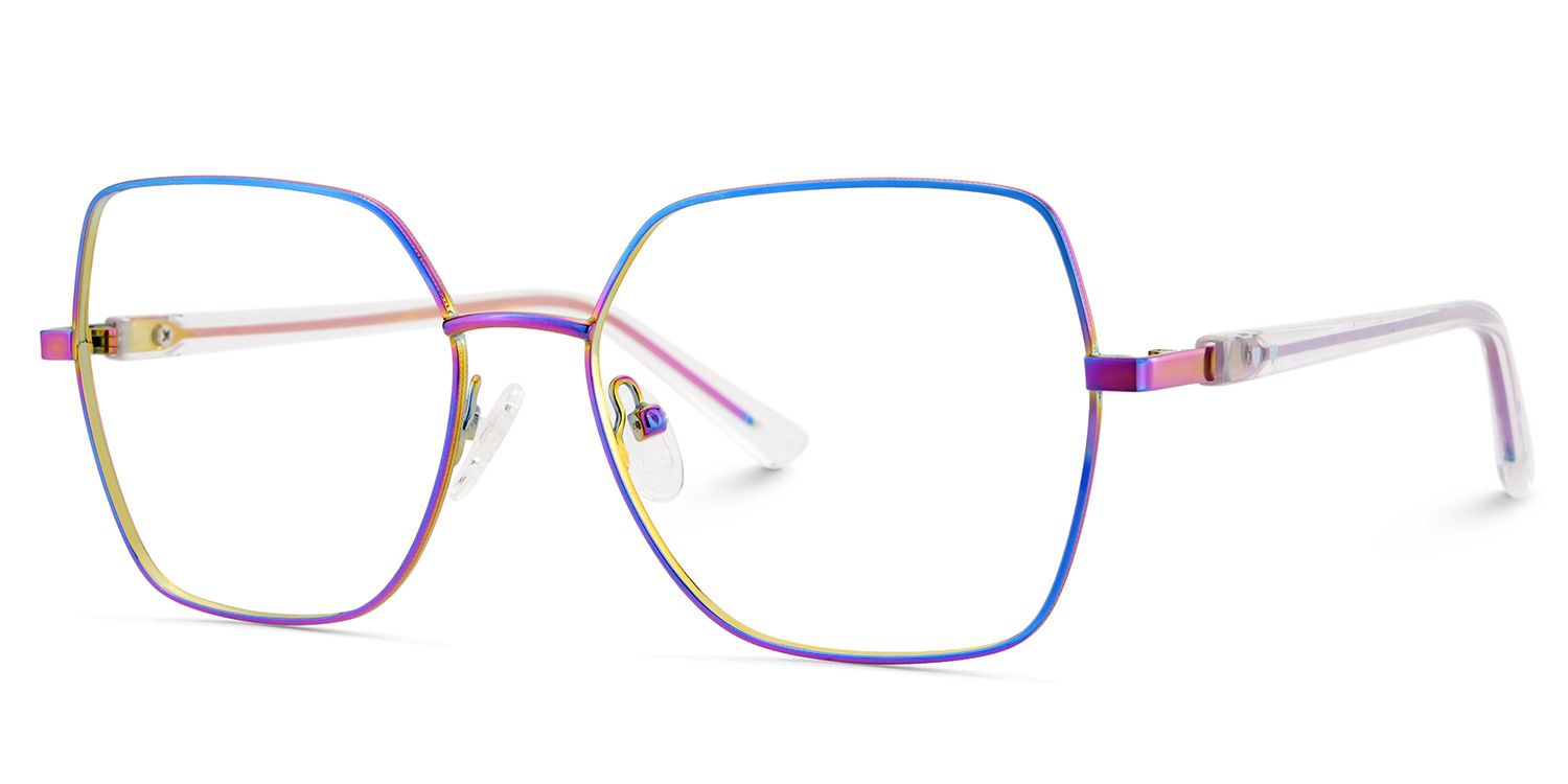 Iridescent Glasses For Women With Transparent Temples3