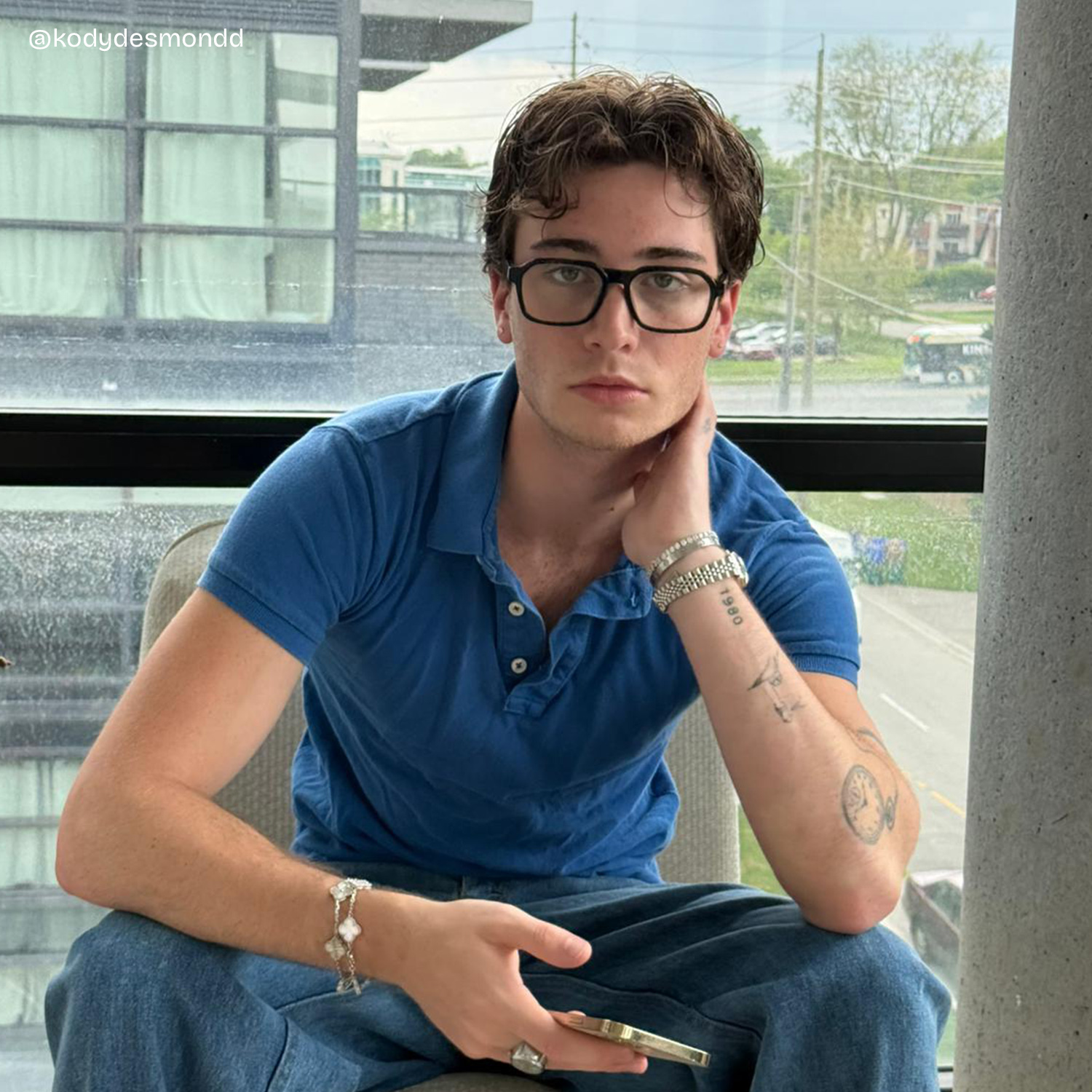 Arden Rectangle Tortoise Frame Eyeglasses for Man| ZEELOOL UK8