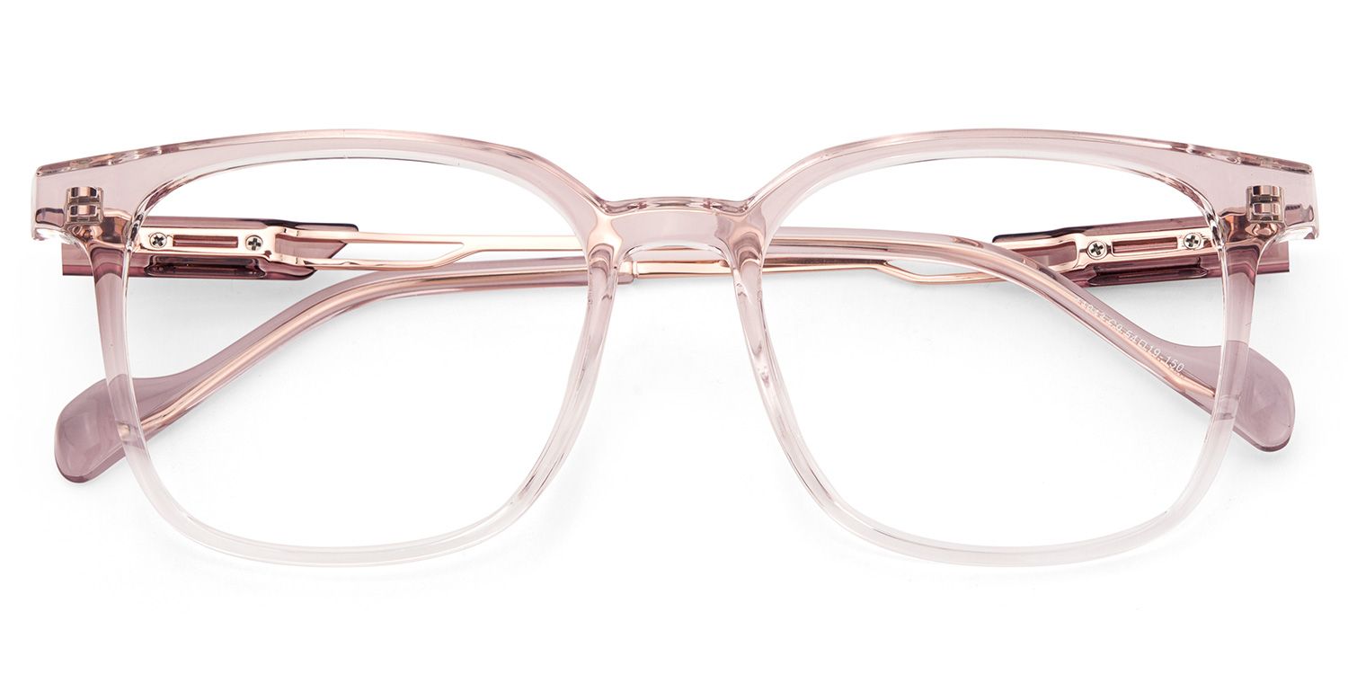 Chloe Pink Square Prescription Glasses | ZEELOOL UK2