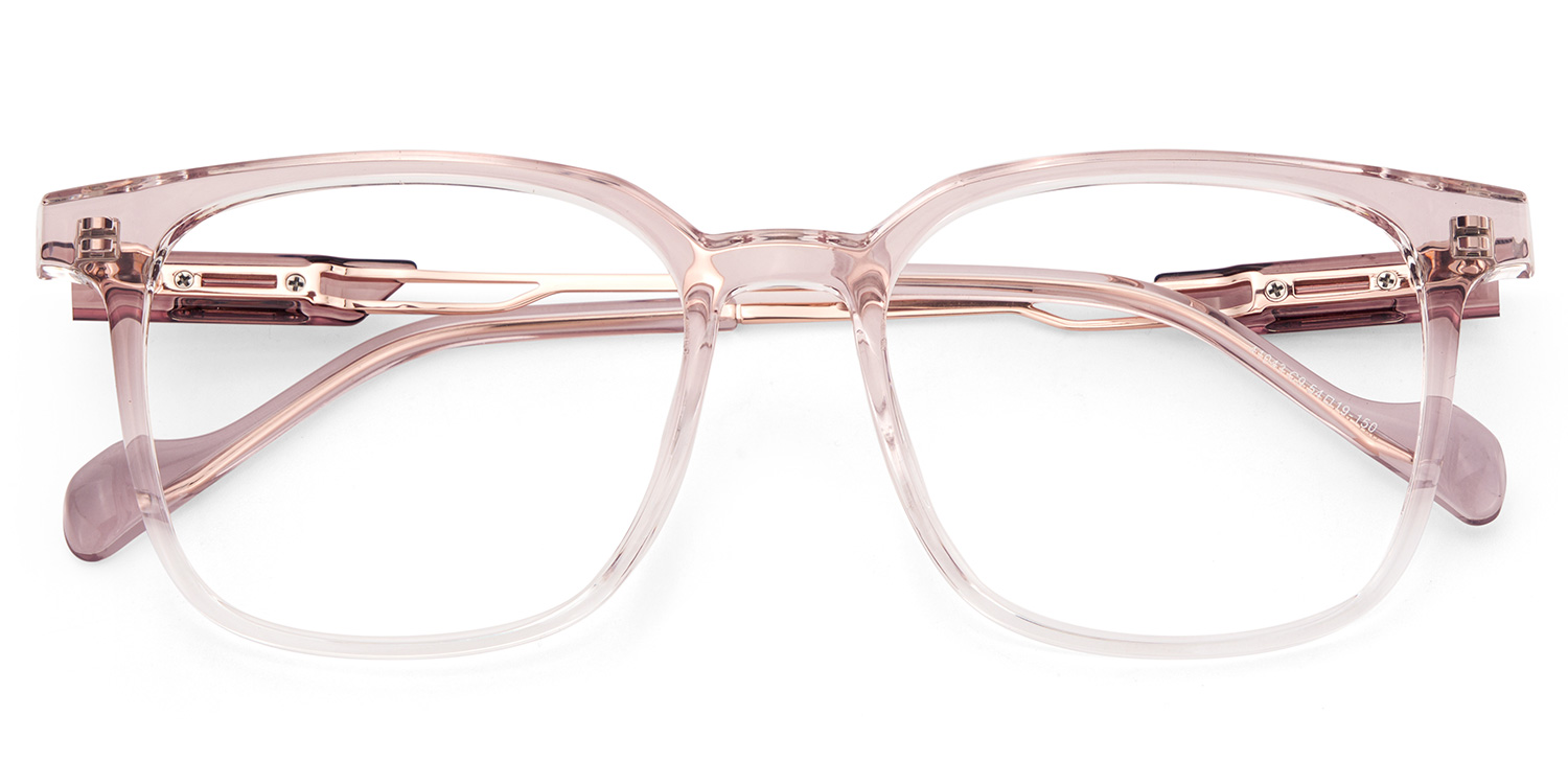 Chloe Pink Square Prescription Glasses | ZEELOOL UK2